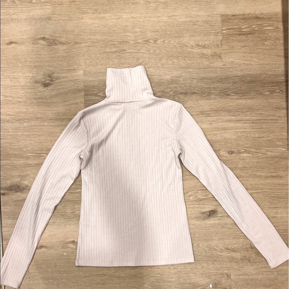 TWIK (Simon’s) dusty rose ribbed turtleneck